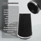 RYANSTAR 152mm 6" High Flow Round Tapered Cone Closed-Top Washable Clamp-On Dry - Image 6