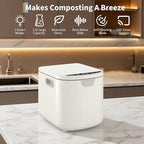 2.5L Electric Composter Countertop, 3 Modes Kitchen Smart Compost Bin - Image 2