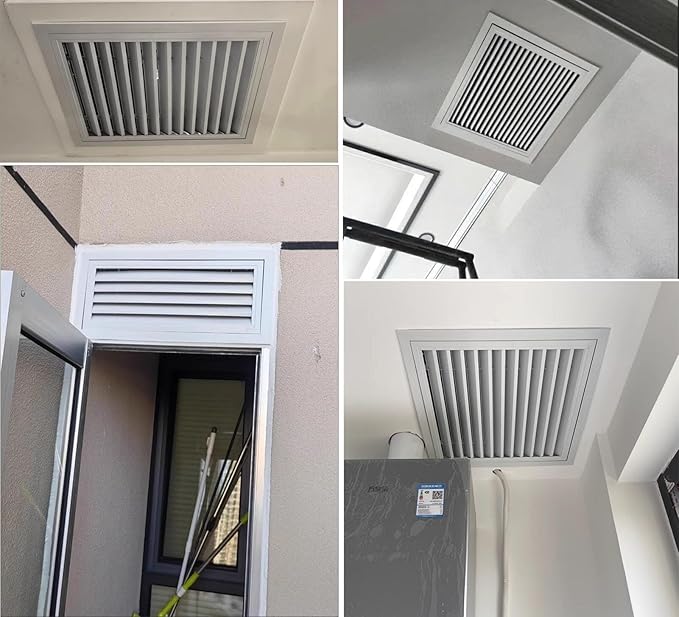 Louvered Vent/Access Panel, Decorative Removable Grille Filters Covers - Image 2