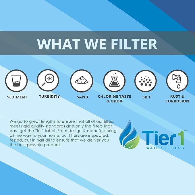 Tier1 0.5 Micron 10 Inch x 2.5 Inch | Radial Flow Whole House Carbon Water - Image 3