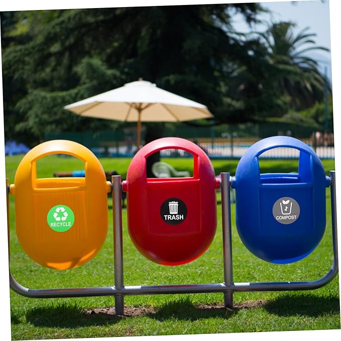 9pcs Trash Can Stickers for Waste Sorting Self-Adhesive Garbage Classification - Image 2