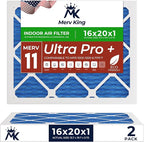MervKing 16x20x1 Air Filter Actual Size: 15.7" x 19.7" x 0.75" MERV 11 MPR by MervKing