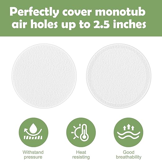 24 Pcs 2.5" Monotub Adhesive Filter Disks-3MM Thick Monotub Filter - Image 3