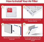 Filter King 17.25x29.25x1 Air Filter | 6-PACK | MERV 11 HVAC Pleated A/C - Image 4