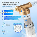 iSpring WSP-100SL Reusable Whole House Spin Down Sediment Water Filter - Image 5