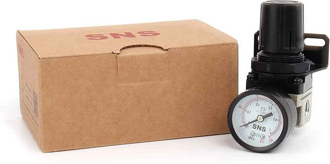 SNS Air Pressure Regulator Female Thread 1/8 NPT 0-150 PSI Adjustable, - Image 5