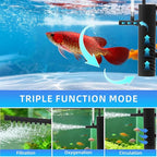 Submersible Internal Aquarium Filter Multiple Function Powerful Pump Fish Tank - Image 3