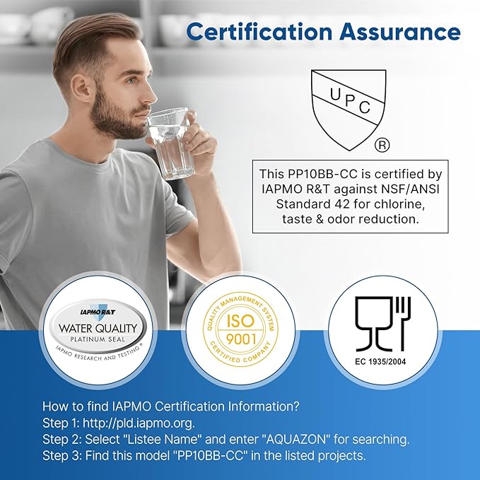 PUREPLUS 5 Micron 4.5"x 10" Whole House Water Filter Combo Kit - Image 6