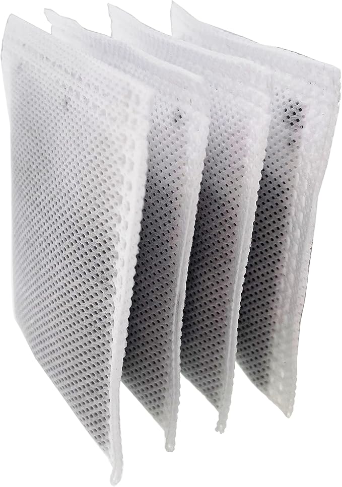 4 Pack Compact Activated Charcoal Odor Absorbing Filter Refill Deodorizer - Image 2