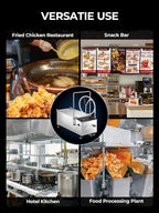 Mobile Fryer Oil Filter Machine, 55L/14.5GAL Fryer Filter Machine, Stainless - Image 9
