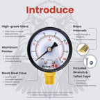2-inch Pool Filter Pressure Gauge, 1/4" NPT - Image 5