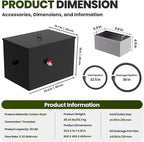 Stainless Steel Interceptor, 30 LBS Grease Trap, 23.6" × 15.7" × 18" Grease - Image 4