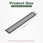 YOKIVE 6 Pcs Magnetic Floor Vent Covers, Floor Register Cover PVC Mesh Air Vent - Image 2