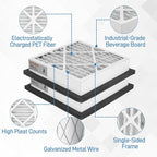 14x14x3 MERV 13 Pleated Air Filter Compatible - Image 3