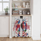 Independence Day Kitchen Tier Curtains 45 Inch Long 2 Panel Set, Rod Pocket - Image 7