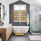 2 Panel Kitchen Cafe Curtains, Window Decor Tier Curtains - Image 3