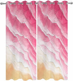 Ocean Outdoor Curtains for Patio Beach Waves Watercolor Abstract Gradient Pink - Image 9