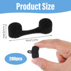 200 Pieces Nose Plug Filter Disposable Nose Dust Filters Bulk Sponge Nostril - Image 2