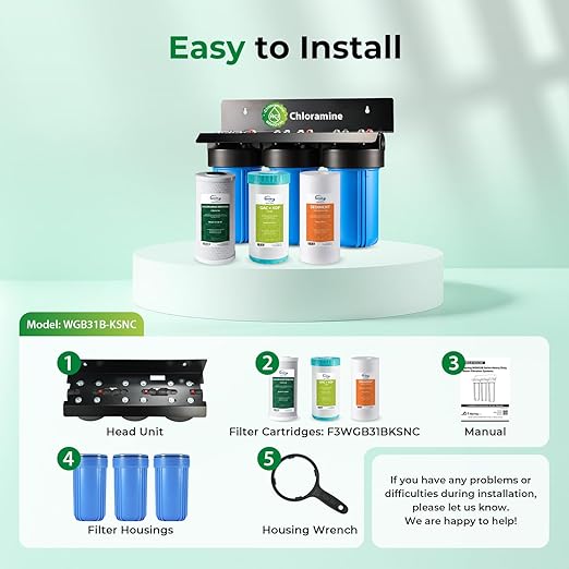 iSpring WGB31B-KSNC Whole House Water Filter System, SGS-Tested to Remove up to - Image 7