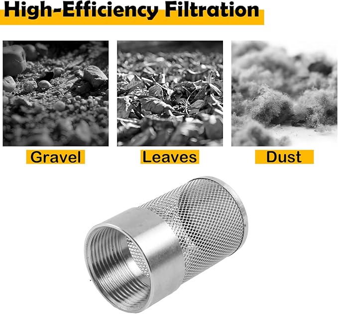 Dia Hose Inlet Suction Strainer Filter, Stainless Steel Water Pump Filter - Image 4