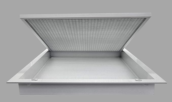 HVAC Premium 12'' x 6'' Cube Core Eggcrate Return Air Filter Grille - Image 3