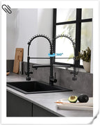 Fapully Commercial Single Handle Pull Down Sprayer Oil Rubbed Bronze Kitchen - Image 5