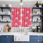 2 Panel Kitchen Cafe Curtains, Desert Camel Sunlight Filtering Nature Air - Image 2