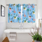 2 Panel Kitchen Cafe Curtains, Desert Landscape Sunlight Filtering Nature Air - Image 3