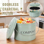 Compost Bin for Kitchen Counter, 1 Gallon Compost Bucket - Image 6