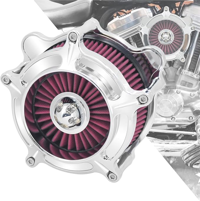 HDBUBALUS Motorcycle CNC Spike Air Cleaner Air Filter Intake System Filter by HDBUBALUS