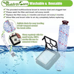 2 Pack 1868 Multi-Surface Brush Roll + 2 Pack 1866 Vacuum Filter, Replacement - Image 3