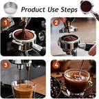 51mm Stainless Steel Coffee Filter Double Layer Filter Basket Stainless Steel - Image 4