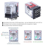 Electromagnetic Power Relay, 14-Pin 5 AMP 12V DC Relay Coil - Image 6