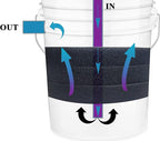 Aquarium Pond 5 Gallon Bucket DIY Bio Sponge Filter Media Pad Rounded 11x11 - Image 5