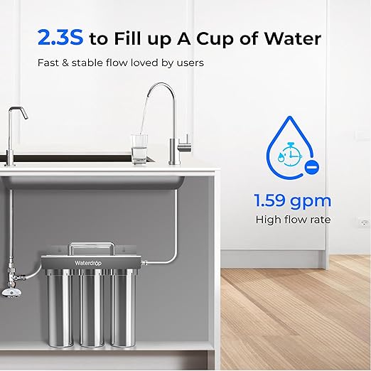 Waterdrop TST-UF-B 0.01 Micron Ultra-Filtration Under Sink Water Filter - Image 7