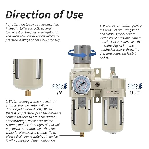 Air Compressor Pressure Regulator, Water Separator - Image 5