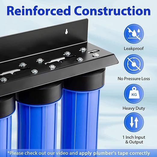 iSpring Whole House Water Filter System w/Auto-Flushing Spin Down Sediment - Image 2