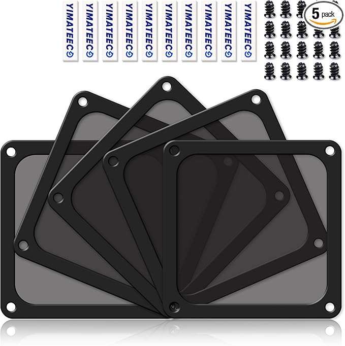 Dust Filter PC 120mm for Computer Cooler/PSU/Routers Nylon 80 Mesh, Magnetic by YIMATEECO