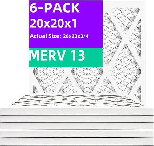 20x20x1 MERV 13 Pleated Air Filter MPR 1900 & FPR 10, Furnace Air Filters by Qingzhug