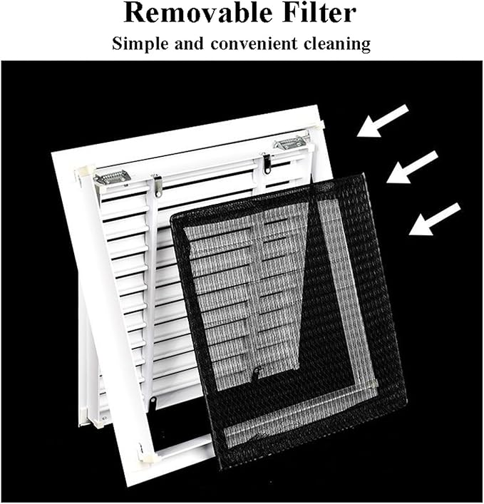 Access Panel Air Grille Vent Cover, Rectangle Return Air Filter Grille - Image 3