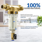 SimPure 40/200 Micron Spin Down Sediment Filter, Reusable Whole House Sediment - Image 4