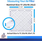 Filter King 17.25x19.25x2 Air Filter | 6-PACK | MERV 8 HVAC Pleated A/C Furnace - Image 2