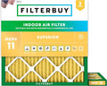 Filterbuy 17x17x1 Air Filter MERV 11 Superior Pet & Allergy Defense, by Filterbuy