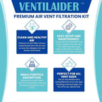 Complete Air Vent Register Filter Set Cut To Fit Any Size 16" x 60" & 50" - Image 4