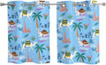 2 Panel Kitchen Cafe Curtains, Desert Landscape Sunlight Filtering Nature Air by Hokiten