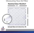 Filter King 10x24x1 Air Filter | 4-PACK | Carbon MERV 8 HVAC Pleated A/C - Image 2