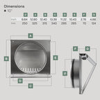 Vent Systems 10" Inch Air Supply Vent Cover - Image 2