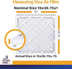 Filter King Air Filters 15x30.75x1 | 4-PACK | MERV 13 HVAC Pleated AC Furnace - Image 2