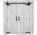 Farmhouse Wood Grain Living Room Curtains 84 Inch Length, Window Curtains Tab by Unknown