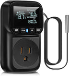Diymore Digital Temperature Controller Outlet - 1800W Plug-in Thermostat by diymore